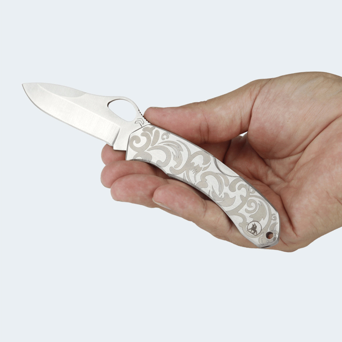 Cimo Cody Flos Stainless Steel Pocket Knife with Clip - CY79-FL