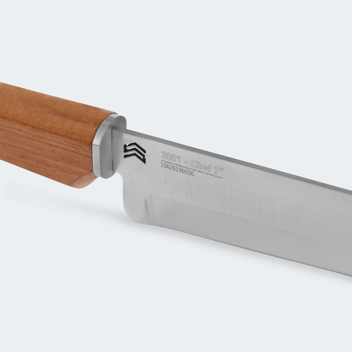 Oiti Chef Knife 7” Stainless Steel Wooden Handle - 3001/7