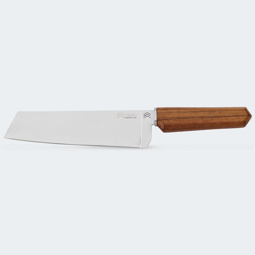 Cimo Oiti Santoku Knife 8” Stainless Steel with Wooden Handle and Sheath - 3003/8 E