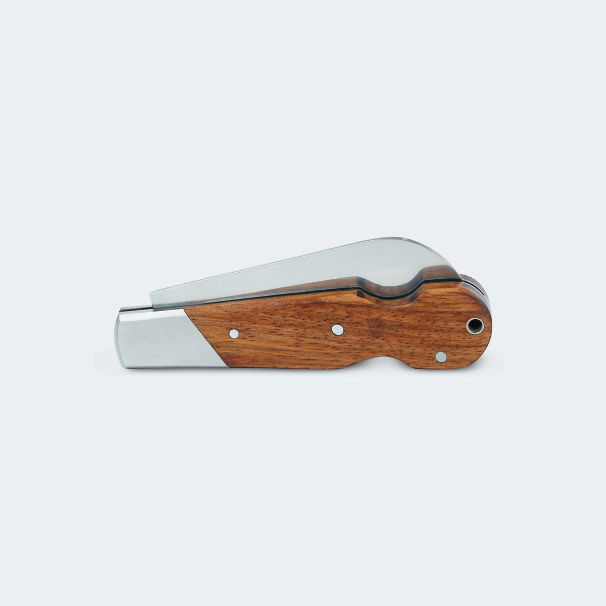 Cimo Stainless Steel Wood Handle Pocket Knife with Lock - 450/7 SS