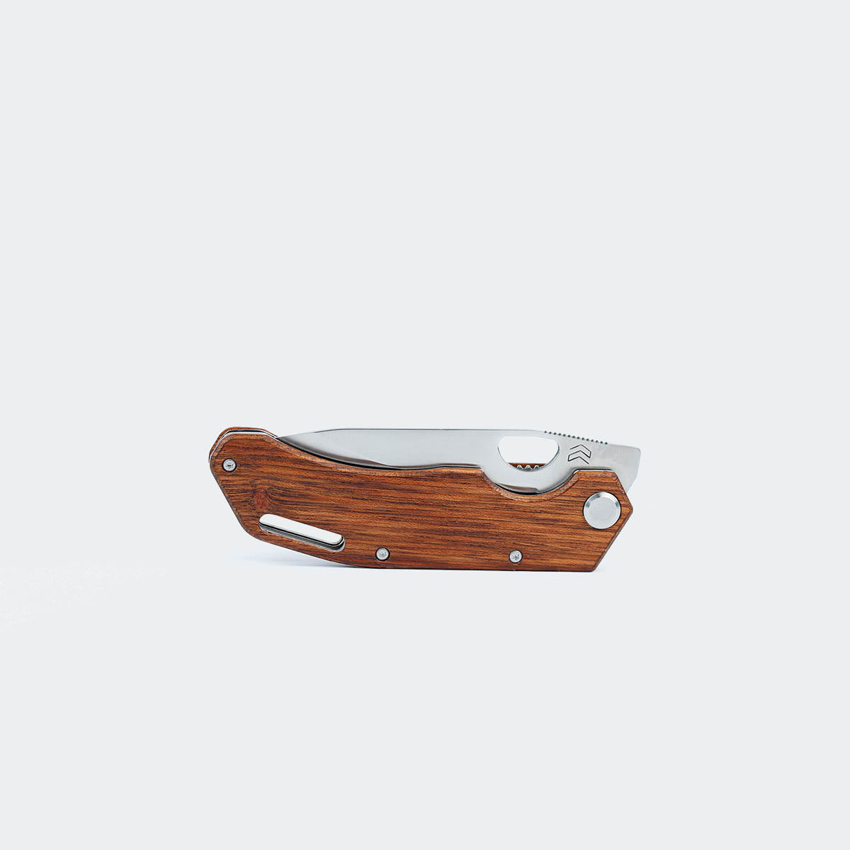 Cimo Brown Horse Roping Pocket Knife with Wooden Handle and Clip - BH85R