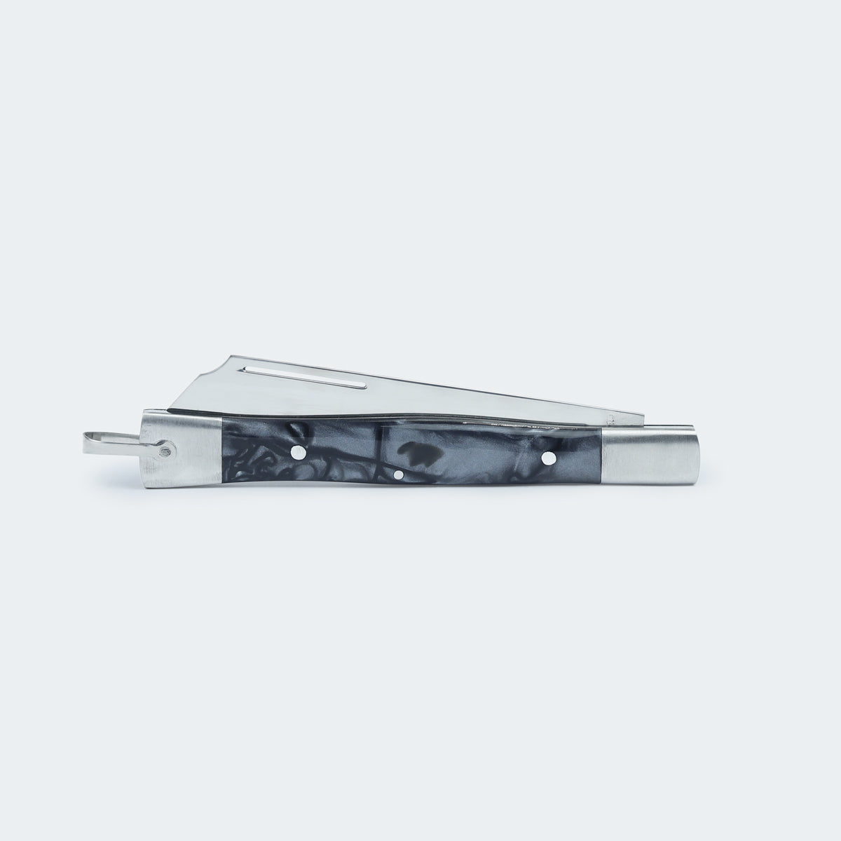 Cimo Stainless Steel Knife with Black Stainless Steel and Acrylic Handle with Sheath - 330/L I PT C/B