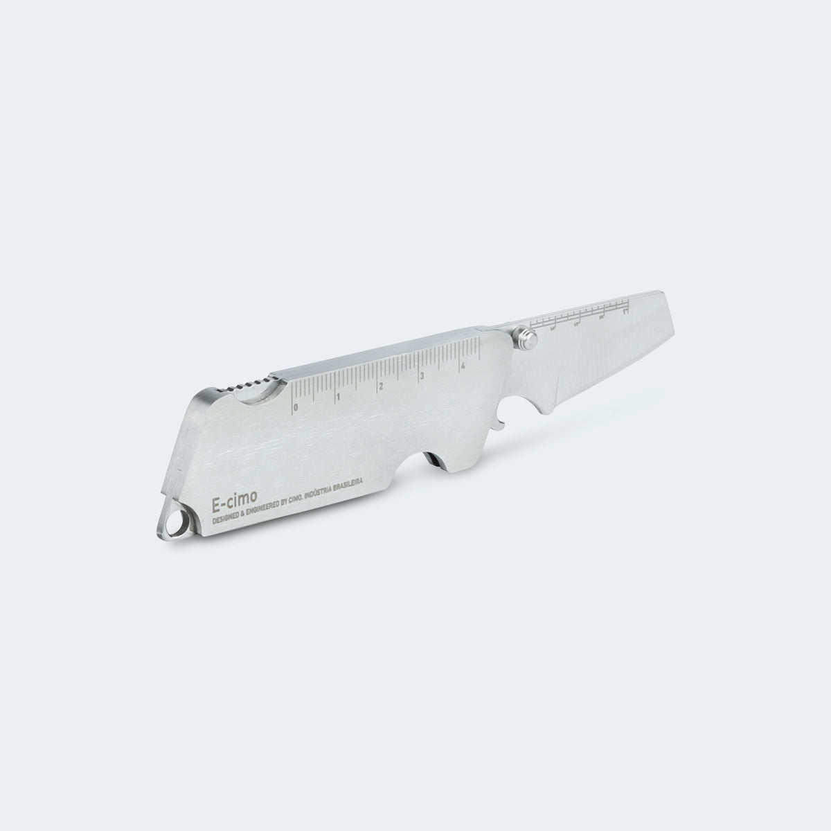 E-Cimo Stainless Steel Pocket Knife, Stainless Steel Handle, Plain Blade - 4545/2