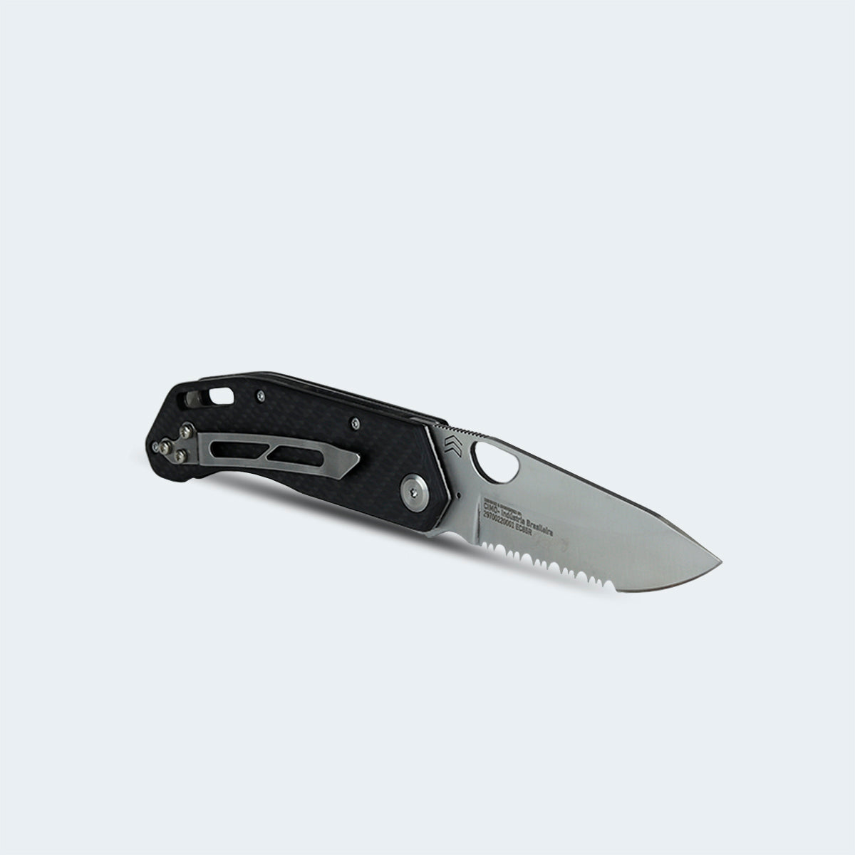 Cimo Eclipse Roping Stainless Steel Carbon Fiber Handle Pocket Knife with Clip – EC85R