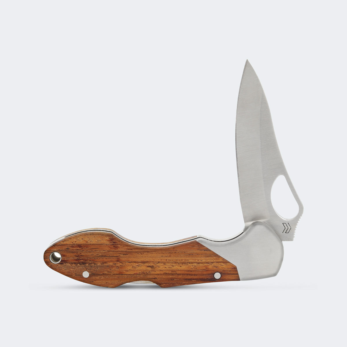 Cimo Gecko 7 Stainless Steel Pocket Knife with Wooden Handle and Clip - GE7-MAD