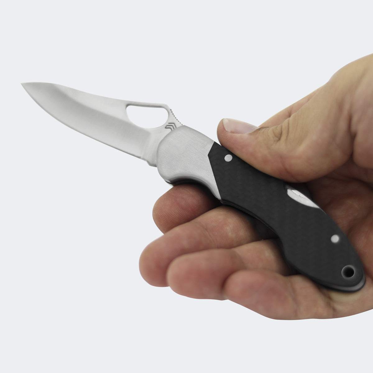 Cimo Gecko 7 Stainless Steel Carbon Fiber Handle Pocket Knife with Clip – GE7-FC