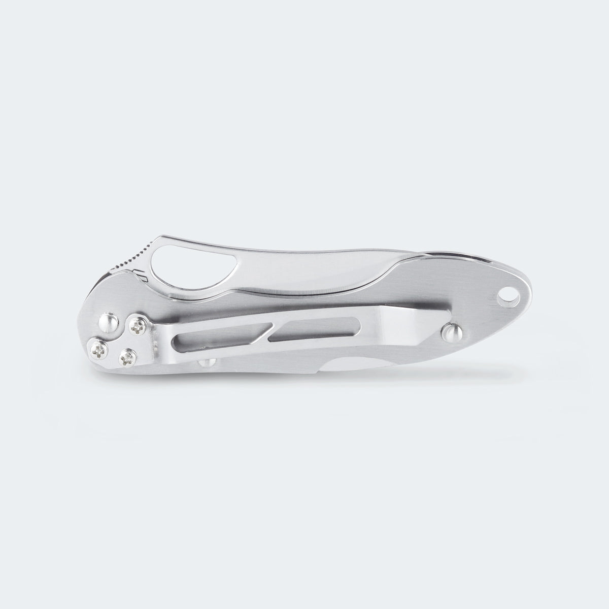 Cimo Gecko 7 Stainless Steel Knife with Stainless Steel Handle and Clip - GE7
