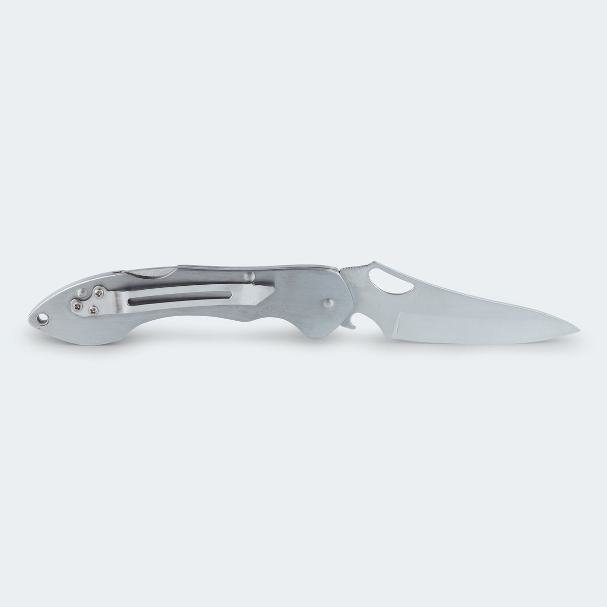 Cimo Gecko 9 Stainless Steel Pocket Knife with Stainless Steel Handle and Clip - GE9