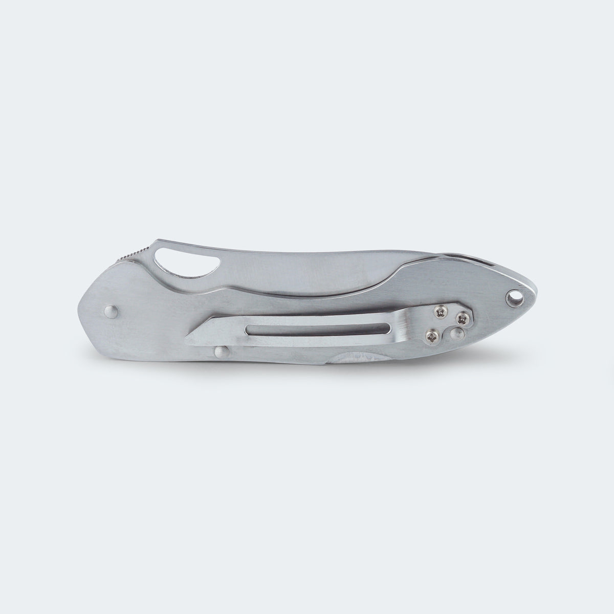 Cimo Gecko 9 Stainless Steel Pocket Knife with Stainless Steel Handle and Clip - GE9