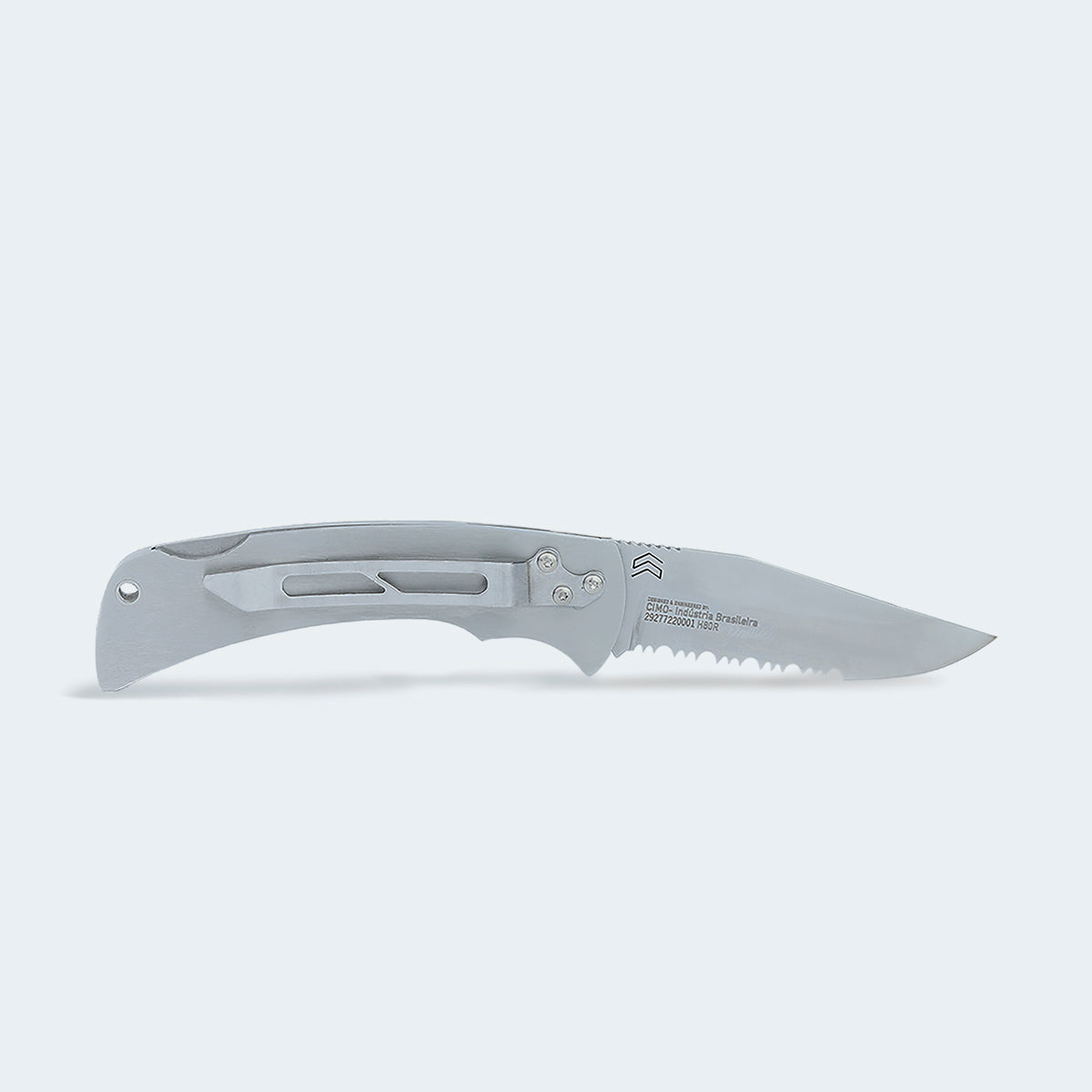 Cimo Huffero 80 Roping Stainless Steel Pocket Knife with Clip - H80R