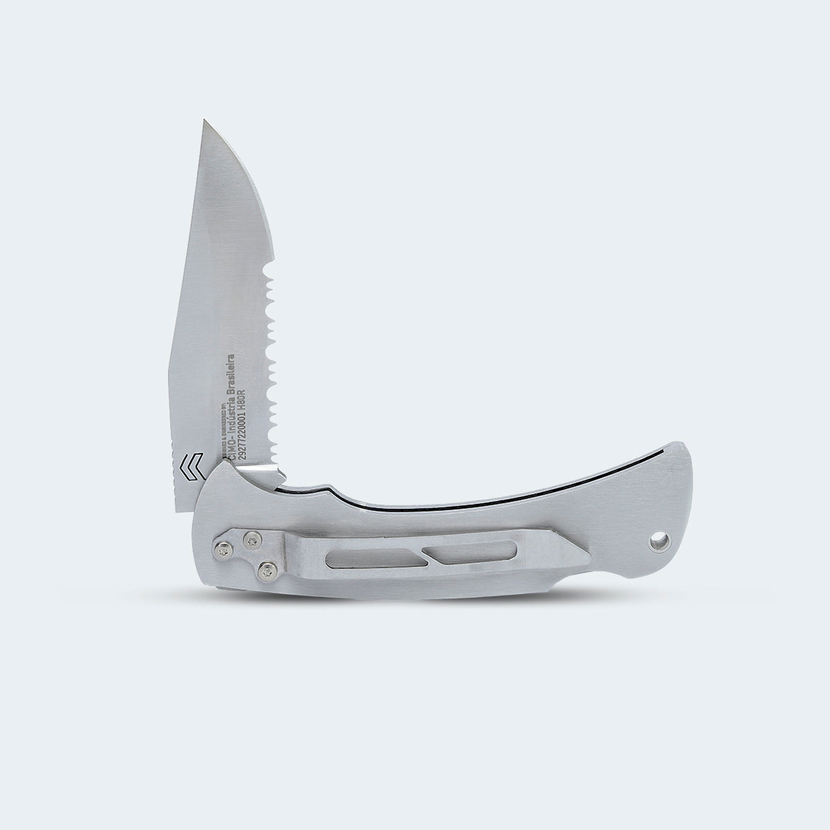 Cimo Huffero 80 Roping Stainless Steel Pocket Knife with Clip - H80R