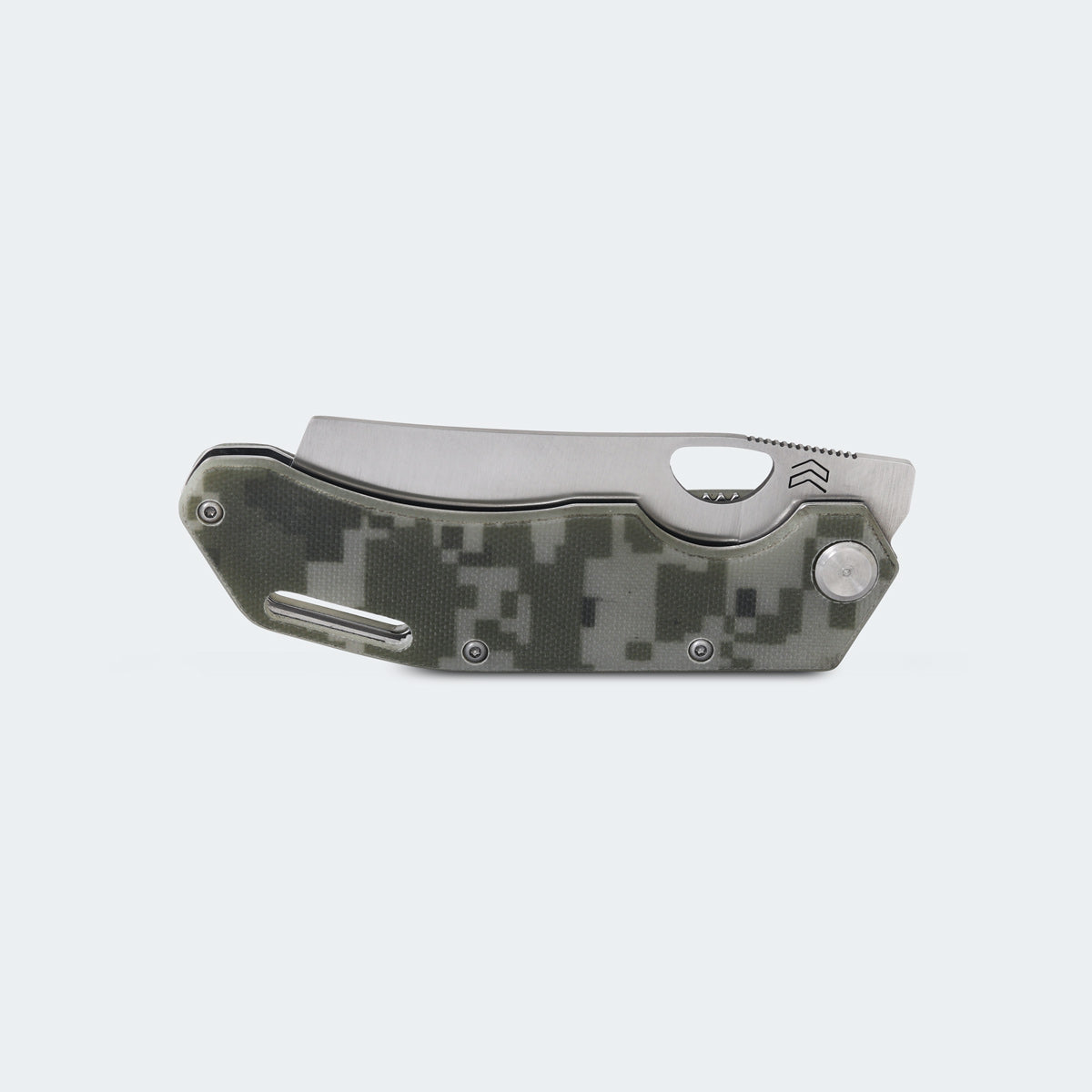 Cimo Komodo Cleaver Stainless Steel G10 Handle Pocket Knife with Clip - K85C-G10