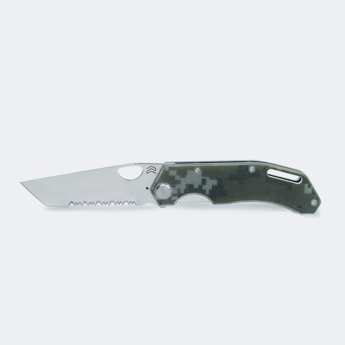 Cimo Komodo Tanto Roping Stainless Steel G10 Handle Pocket Knife with Clip - K85TR-G10