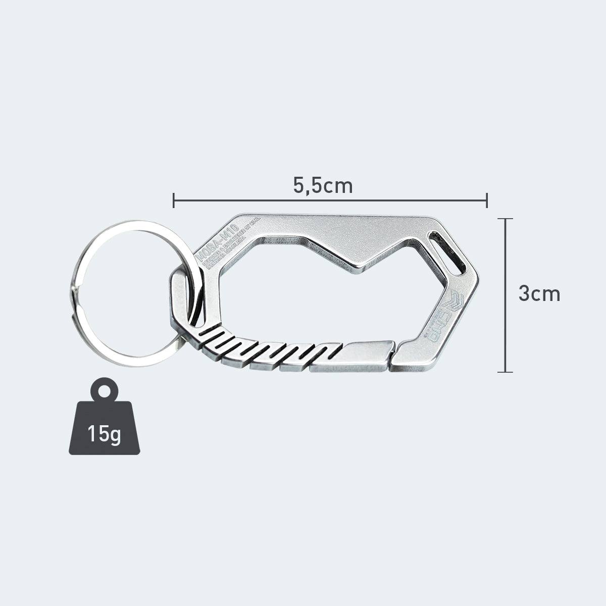 Carabiner Holder Cimo Moba 10 Stainless Steel