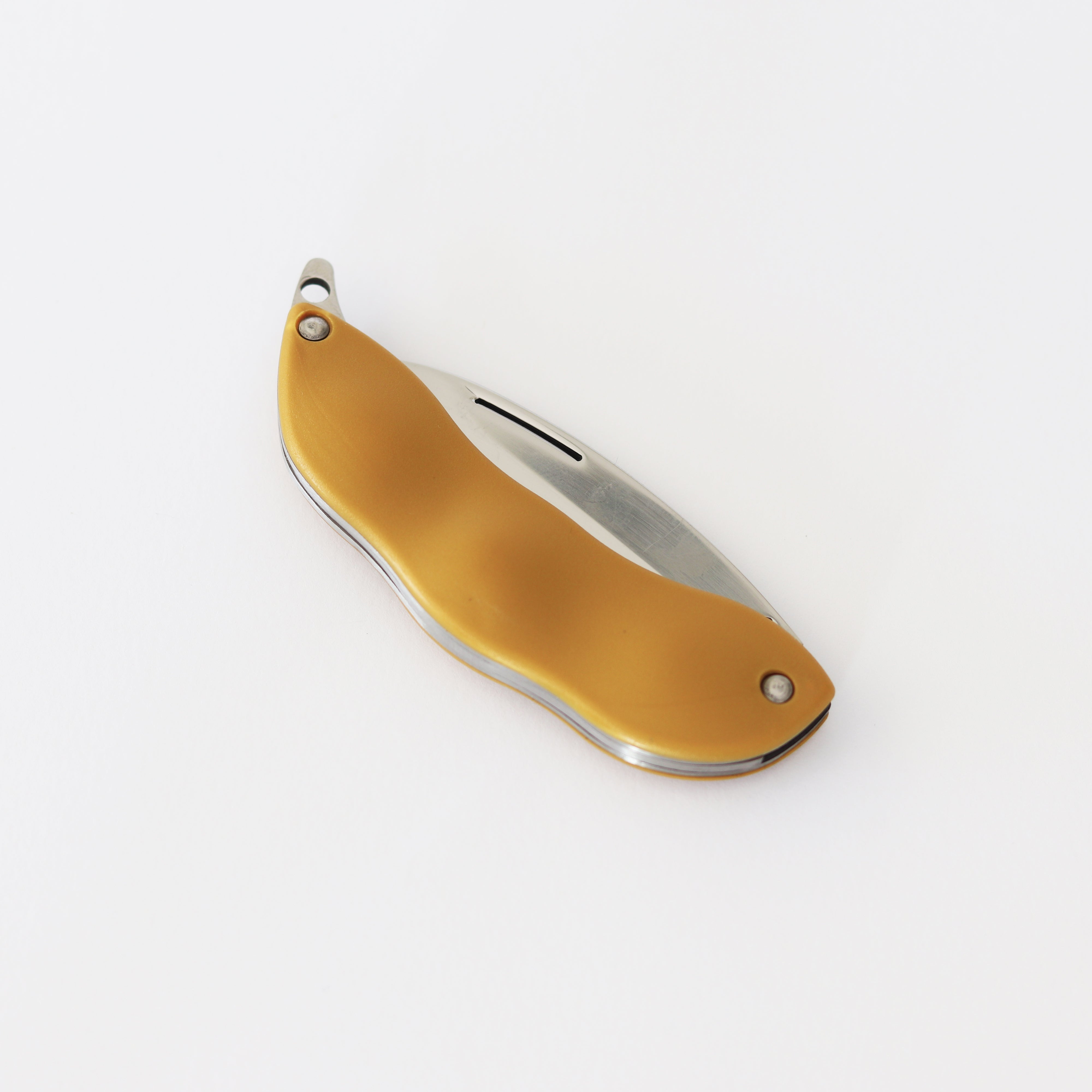 Cimo Bagha Soja Stainless Steel Folding Knife with Gold ABS Handle - HP66D