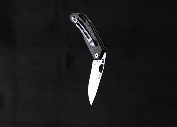 Cimo Eclipse Stainless Steel Carbon Fiber Handle Pocket Knife with Clip – EC85