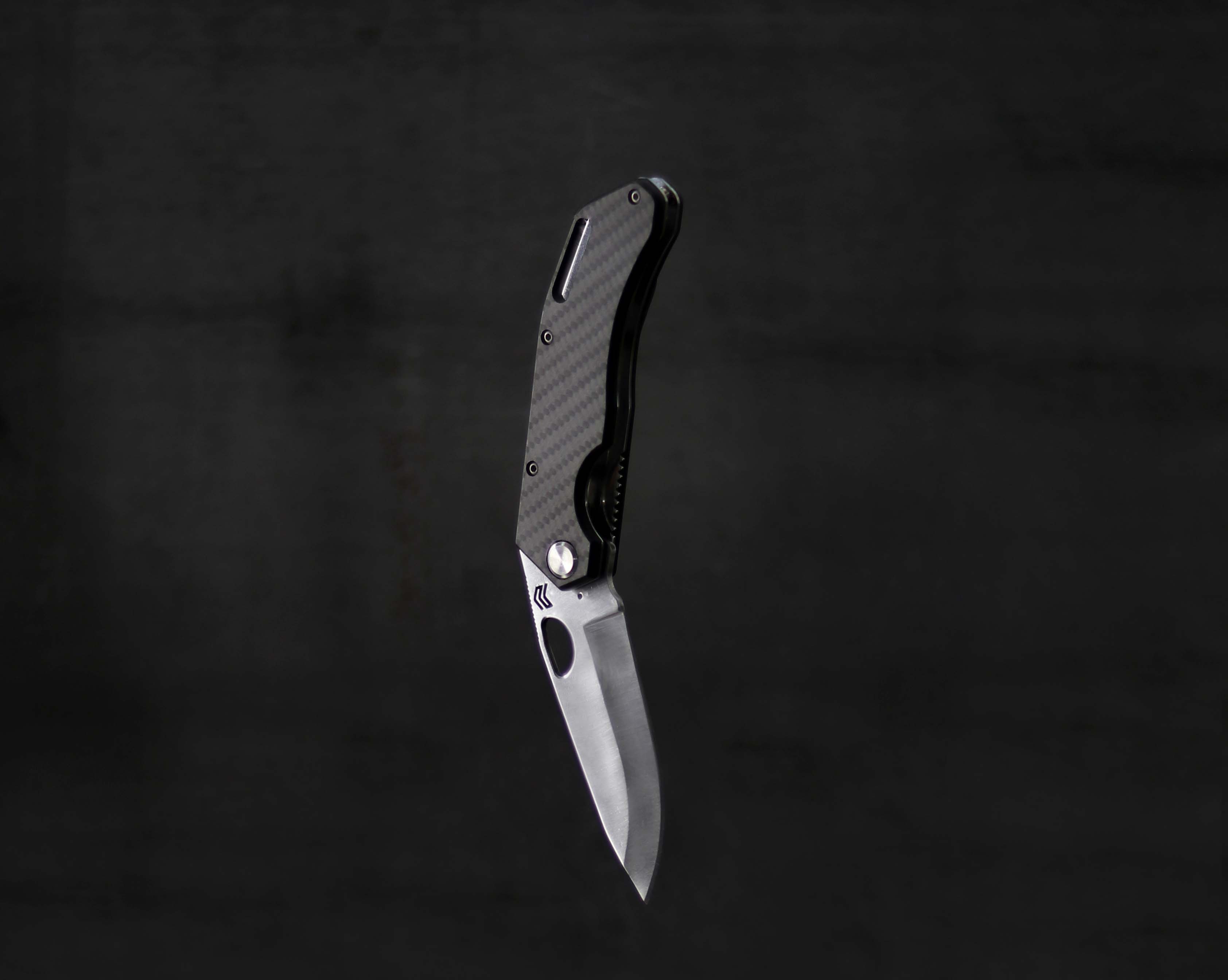 Cimo Eclipse Stainless Steel Carbon Fiber Handle Pocket Knife with Clip – EC85