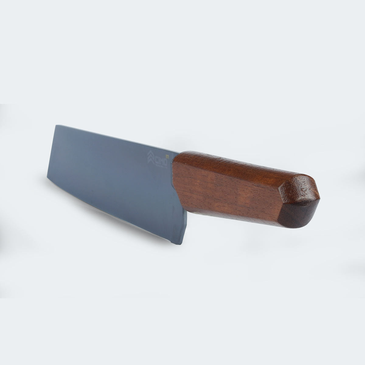 Cimo Oiti Santoku Knife 8” Black Titanium Wooden Handle with Case - 3003/8-BTI E