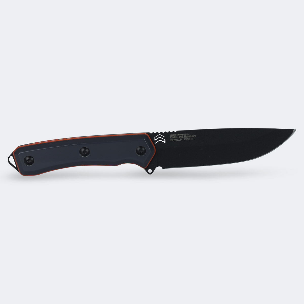 Cimo Ax Borba Carbon 5” Black Cyber Rigiflex Handle Knife with Sheath - 4041/5 RFCY-PT