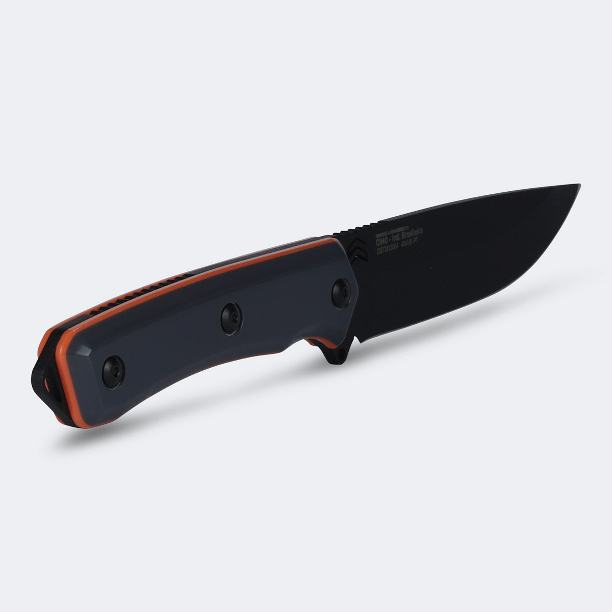 Cimo Ax Borba Carbon 5” Black Cyber Rigiflex Handle Knife with Sheath - 4041/5 RFCY-PT