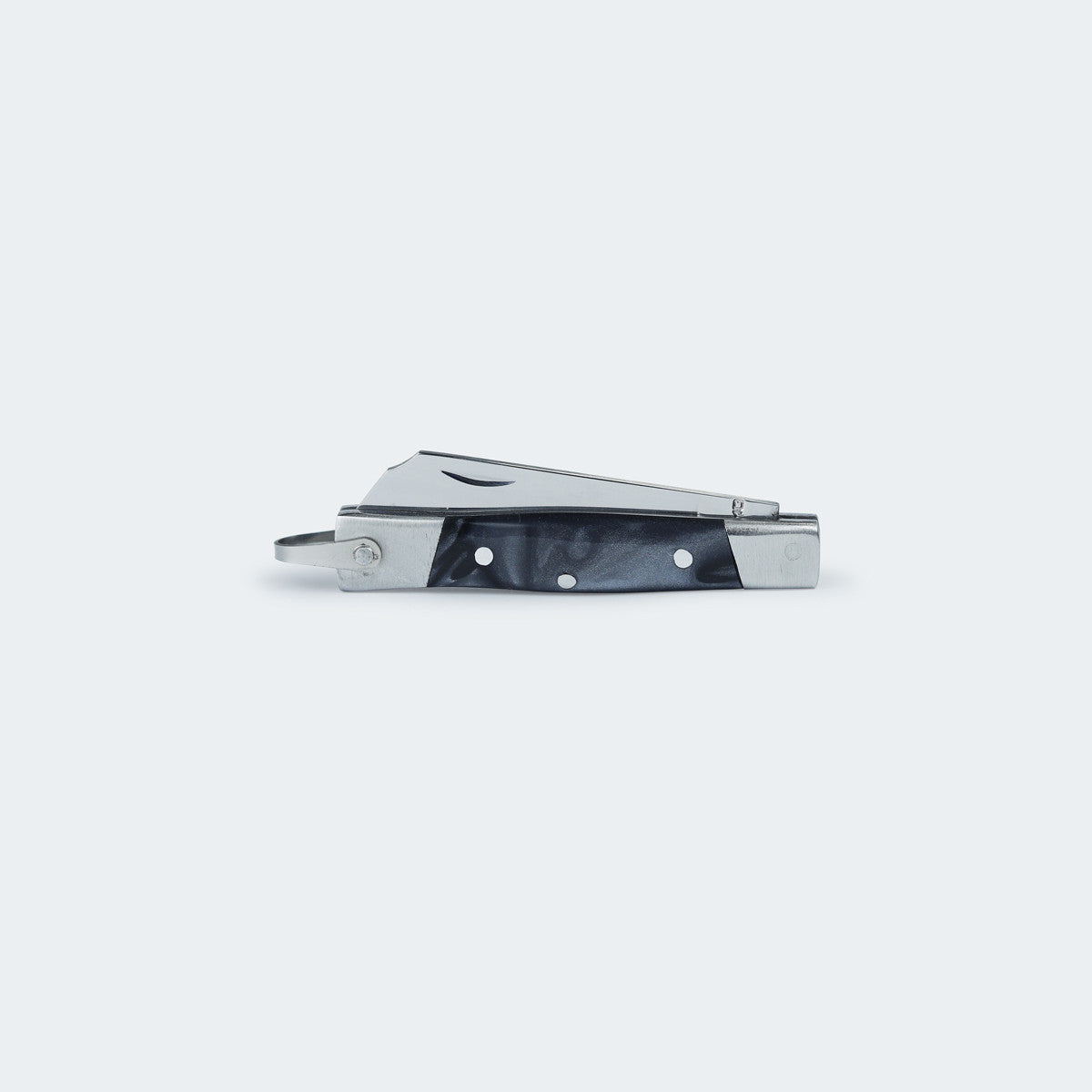Cimo Stainless Steel Knife with Stainless Steel and Black Acrylic Handle with Sheath - 330/5 I PT C/B