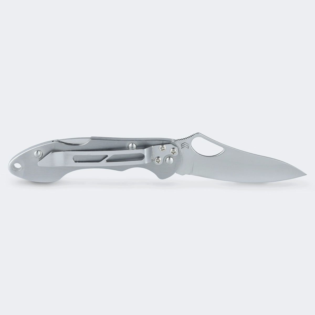 Cimo Gecko 7 Stainless Steel Knife with Stainless Steel Handle and Clip - GE7