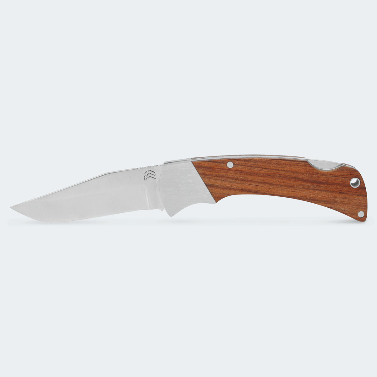 Cimo Huffero 80 Stainless Steel Pocket Knife with Wooden Handle and Clip - H80-MAD