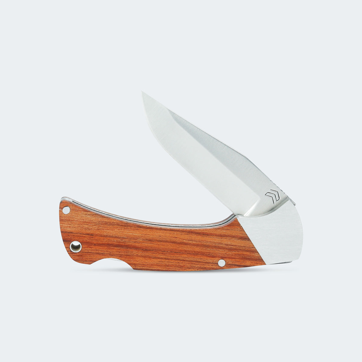 Cimo Huffero 80 Stainless Steel Pocket Knife with Wooden Handle and Clip - H80-MAD