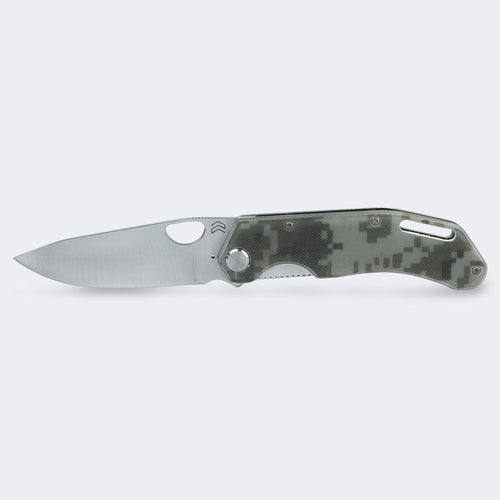 Cimo Komodo Stainless Steel G10 Handle Pocket Knife with Clip - K85-G10