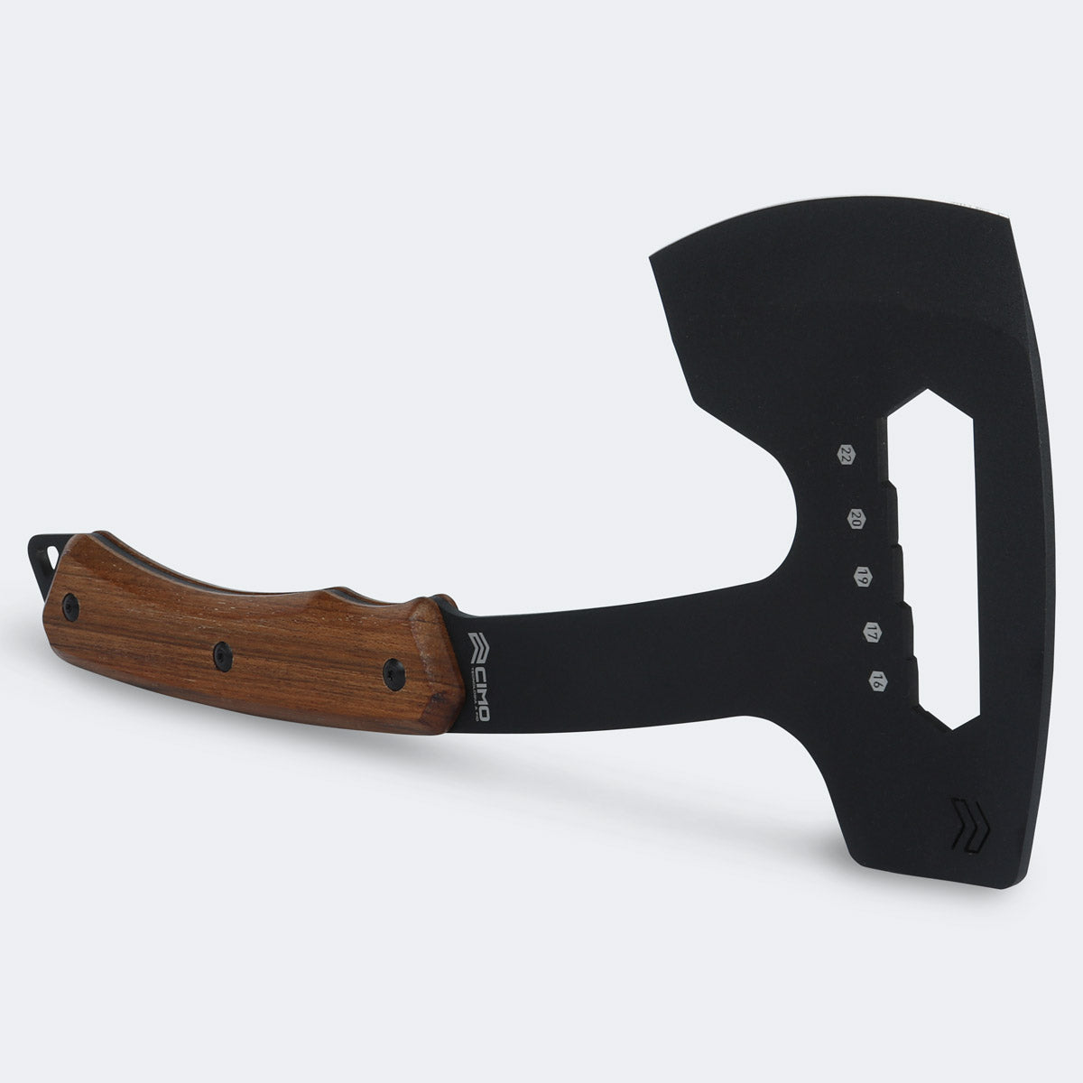 Cimo Ax Carbon Fiber 90mm Black Wood Handle with Sheath - 4001/90 MAD-PT