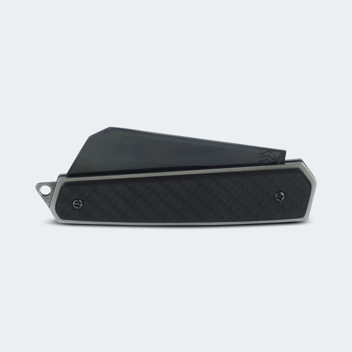 Cimo Razor Black Titanium Carbon Fiber Handle Pocket Knife with Clip - NV59CLIP-FC-BTI